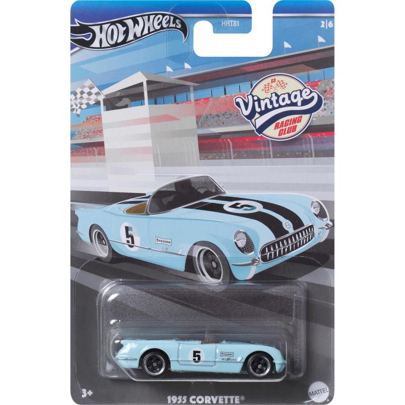 ミニカー HotWheels Vintage Racing HOT WHEELS - VINTAGE RACING CLUB - 2024 - 1/5 - 1962 CORVETTE